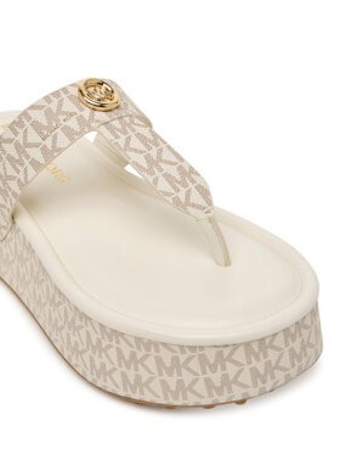 MICHAEL Michael Kors Japonki Koya Flip Flap 40R6KOFA2B Écru