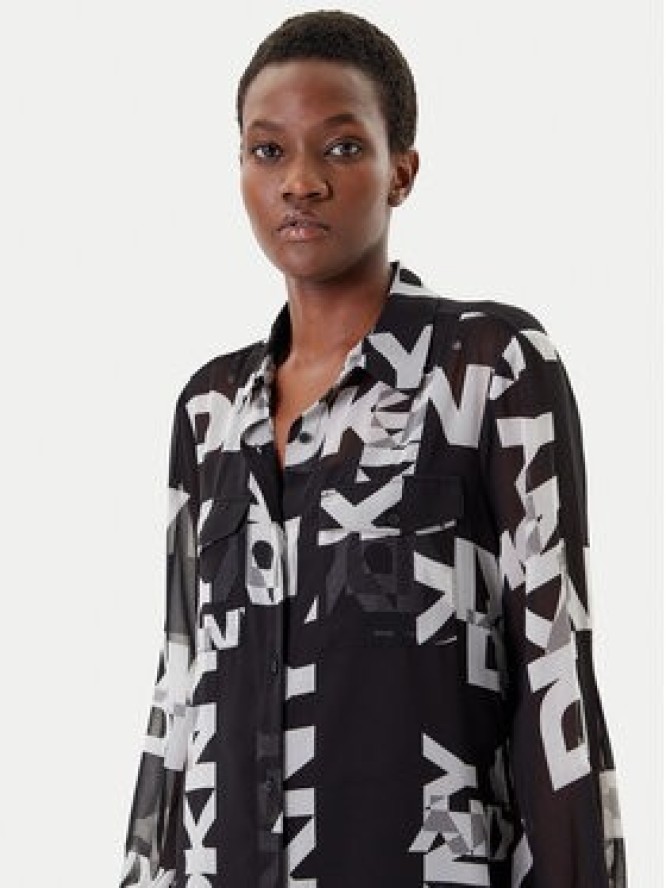 DKNY Koszula P4RA6FXZ Czarny Regular Fit