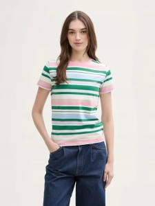 T-SHIRT KOSZULKA DAMSKA MULTICOLOR TOM TAILOR