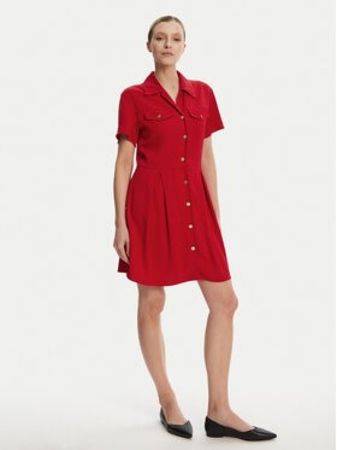 Tommy Hilfiger Sukienka koszulowa WW0WW45819 Czerwony Regular Fit
