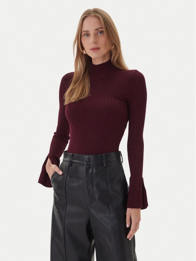 KAOS Golf RI1NT052 4005 Bordowy Regular Fit