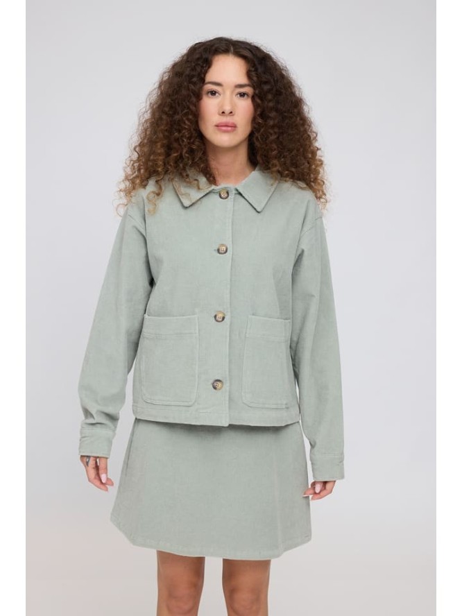 MAZINE Kurtka sztruksowa w kolorze jasnozielonym rozmiar: L