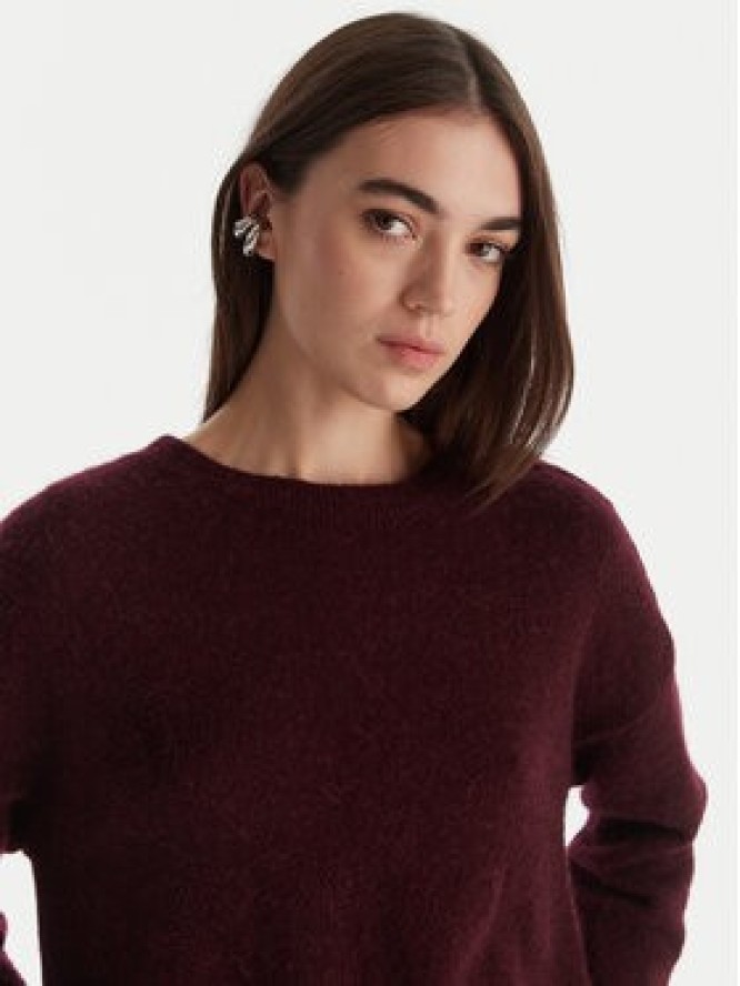 Patrizia Pepe Sweter 2K0326/K293-M536 Bordowy Regular Fit