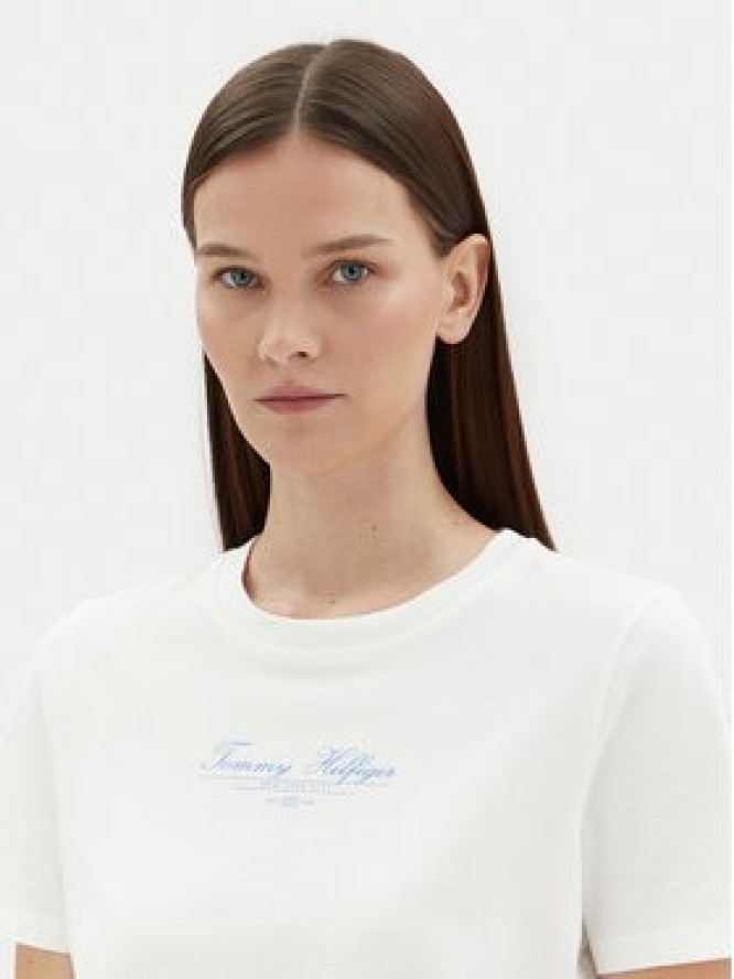 Tommy Hilfiger T-Shirt WW0WW45428 Biały Regular Fit