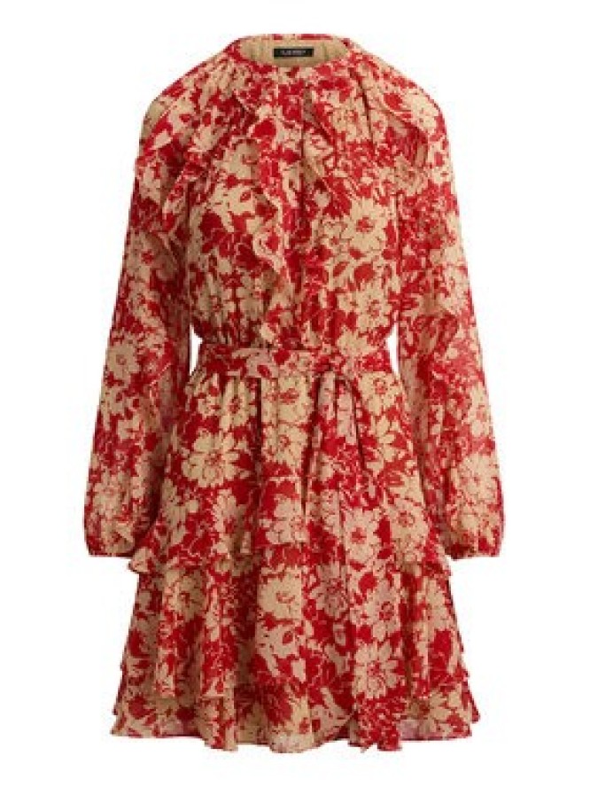LAUREN RALPH LAUREN Sukienka letnia 200P08669001 Czerwony Regular Fit