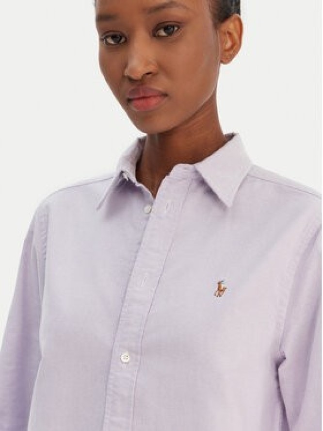 Polo Ralph Lauren Koszula 211970736506 Fioletowy Relaxed Fit
