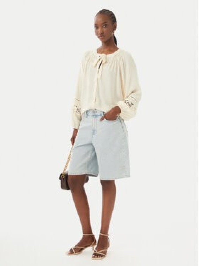 Vero Moda Koszula Stacy 10343458 Kremowy Loose Fit