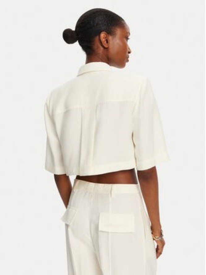 Patrizia Pepe Koszula 2C1590 A573 W146 Écru Regular Fit