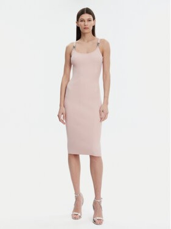 MICHAEL Michael Kors Sukienka dzianinowa MT482IL33D Różowy Slim Fit