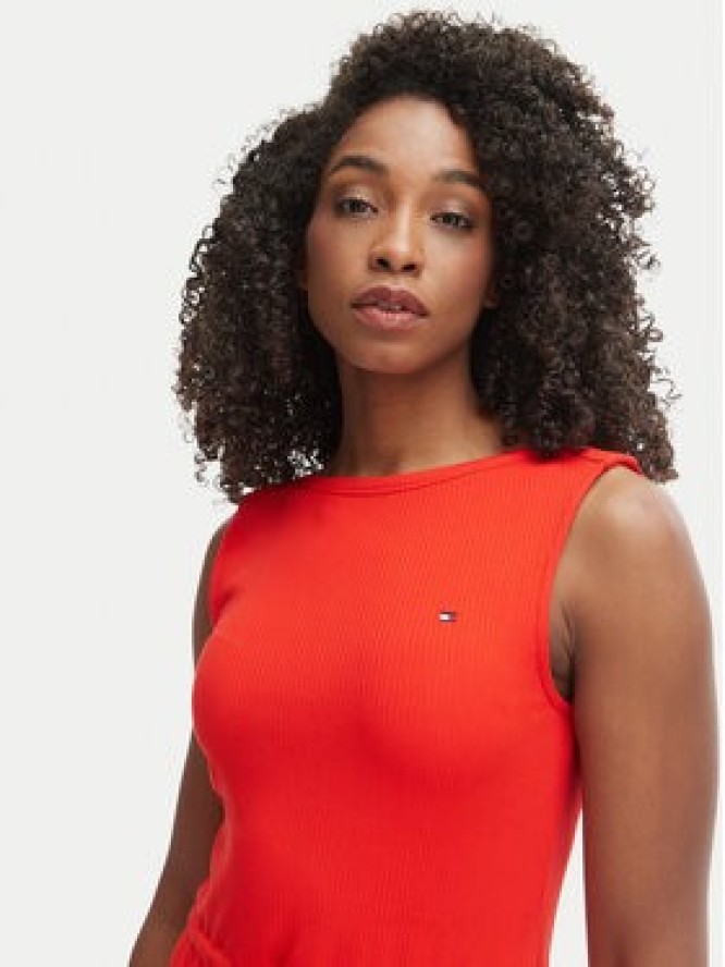 Tommy Hilfiger Sukienka codzienna WW0WW49312 Czerwony Regular Fit