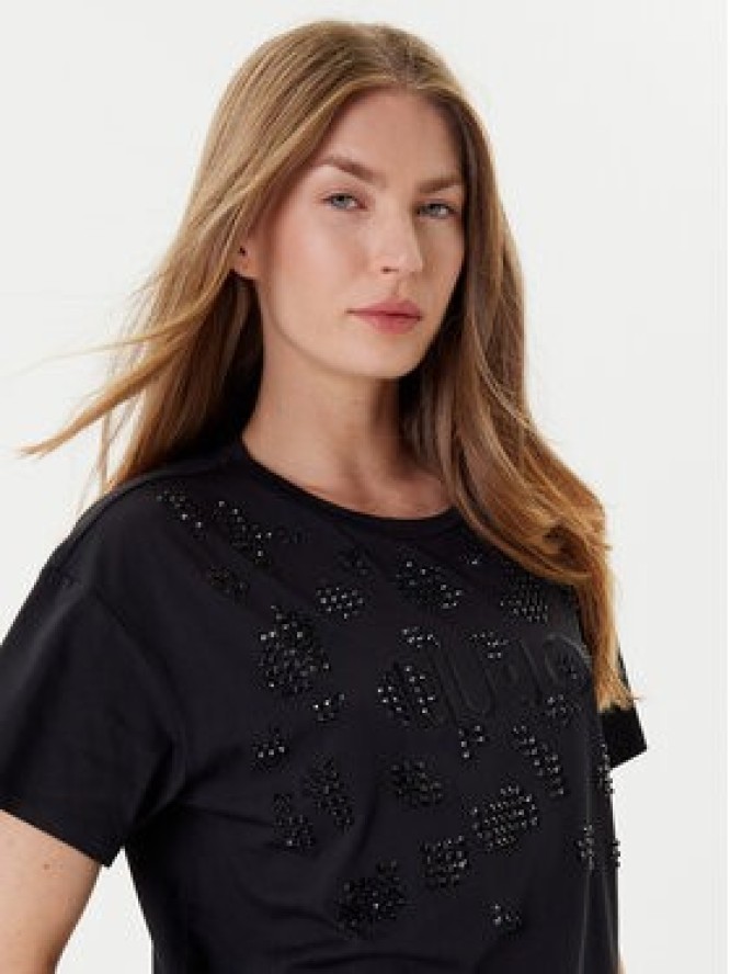 Liu Jo Sport T-Shirt TF5184 JS923 Czarny Relaxed Fit