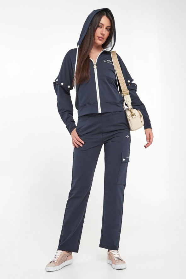 Bluza damska z odpinanymi rękawami AERONAUTICA MILITARE