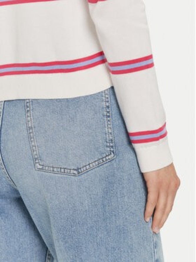 Tommy Jeans Sweter Essential DW0DW20159 Écru Regular Fit