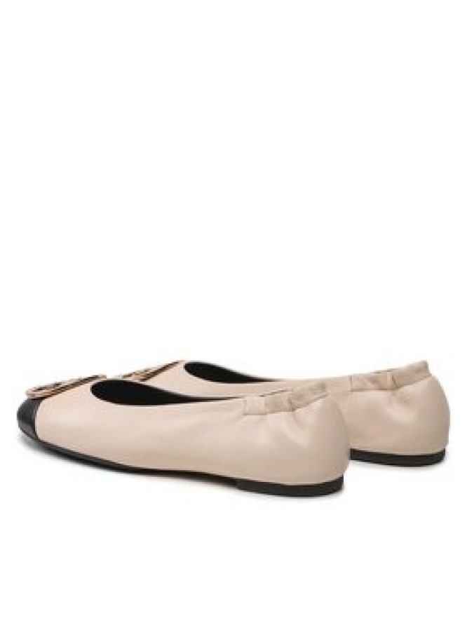 Tory Burch Baleriny Claire Cap Toe 148336 Beżowy