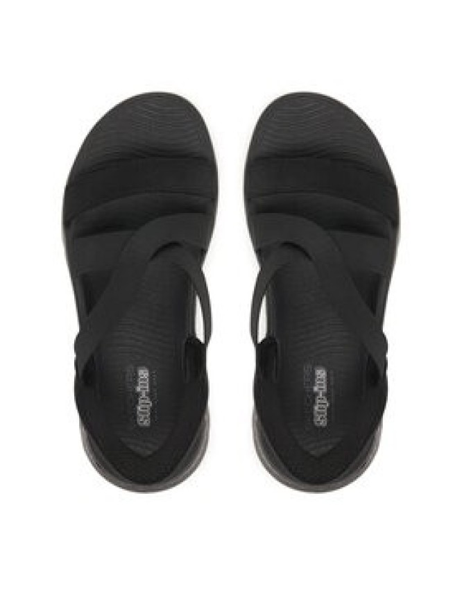 Skechers Sandały Go Walk Flex Sandal - Glimmer 141489/BBK Czarny