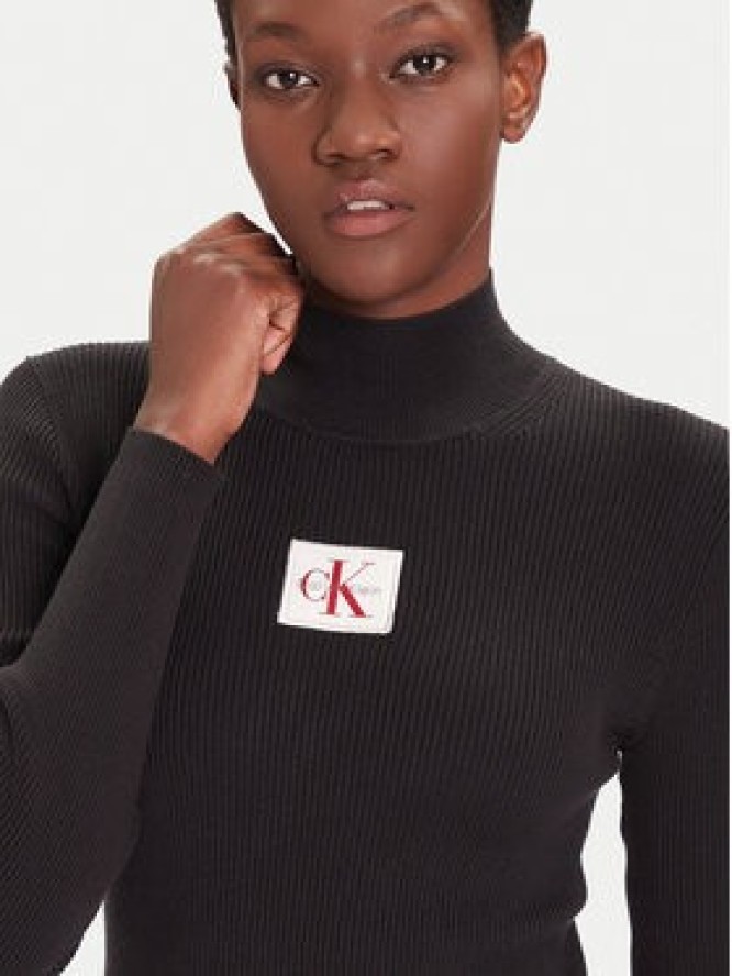 Calvin Klein Jeans Sukienka codzienna LV047D308G Czarny Slim Fit