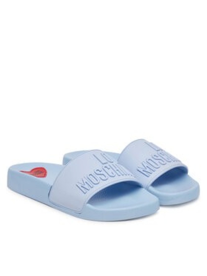 LOVE MOSCHINO Klapki JA28052G0MI15712 Niebieski