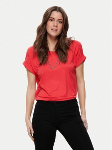 ONLY T-Shirt Moster 15106662 Czerwony Regular Fit