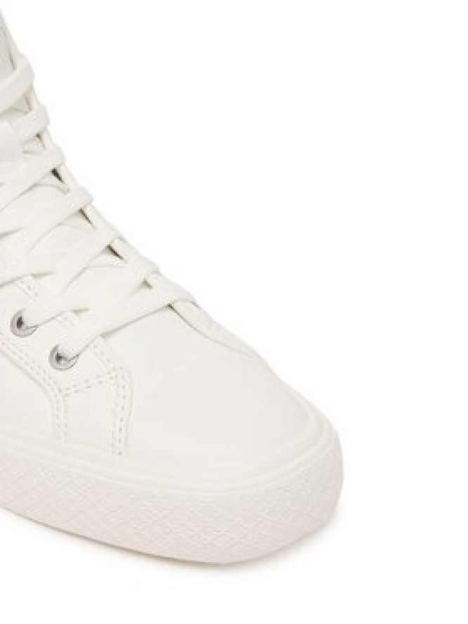 Calvin Klein Trampki Vulc Lace Up Hightop Lth HW0HW03076 Biały