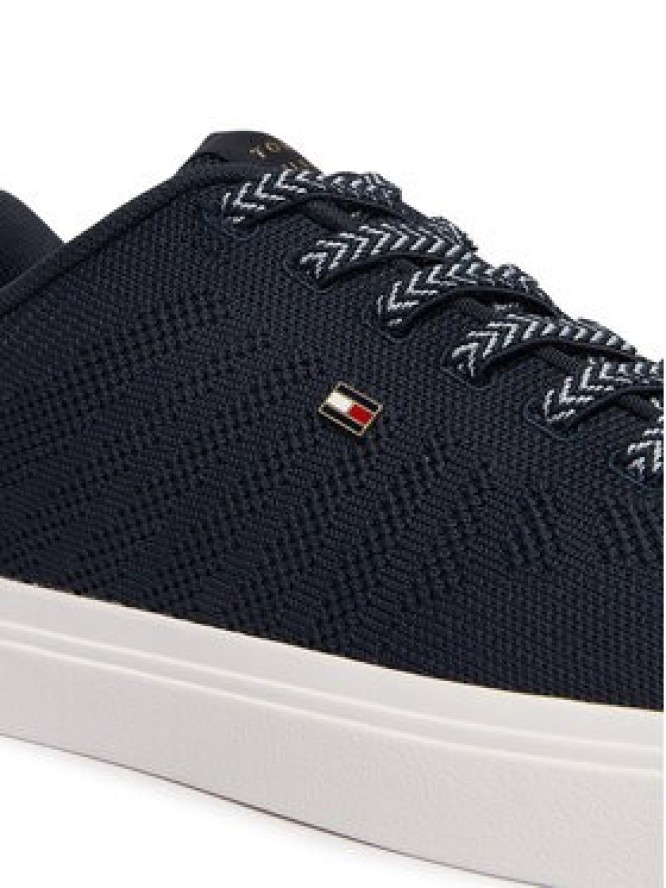Tommy Hilfiger Sneakersy Knit Cupsole FW0FW09289 Granatowy