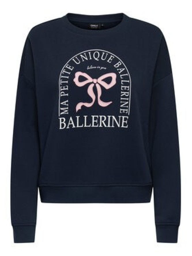 ONLY Bluza 15254183 Granatowy Loose Fit