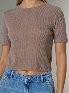 Koszulka z krótkim rękawem - brązowy