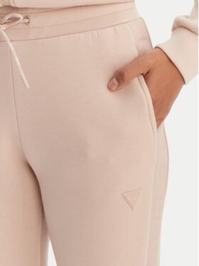 Guess Spodnie dresowe V2YB18 K7UW2 Beżowy Regular Fit