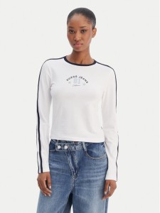 Guess Jeans Bluzka W6RI17 J1314 Biały Regular Fit