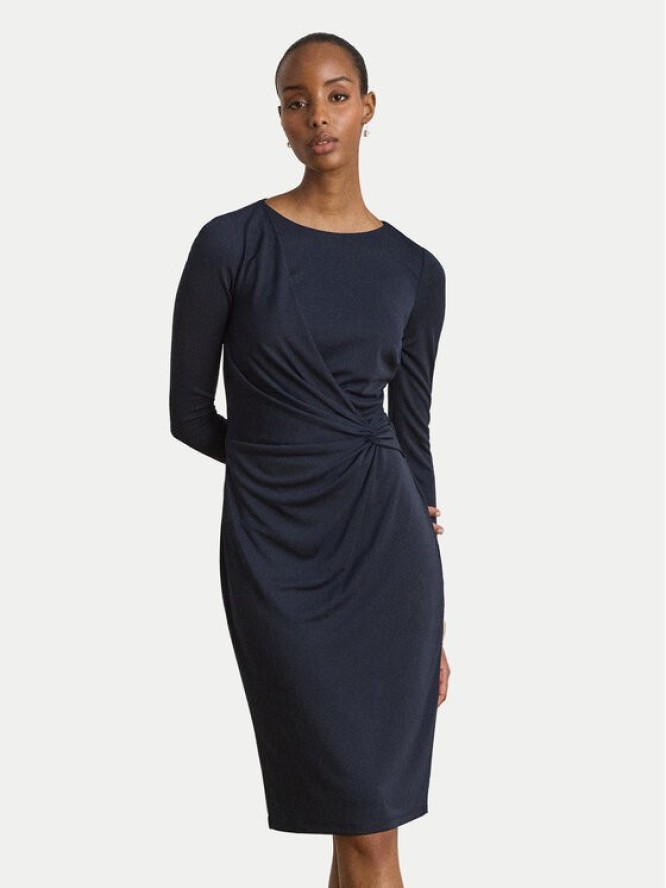 LAUREN RALPH LAUREN Sukienka dzianinowa 200P14033001 Granatowy Slim Fit