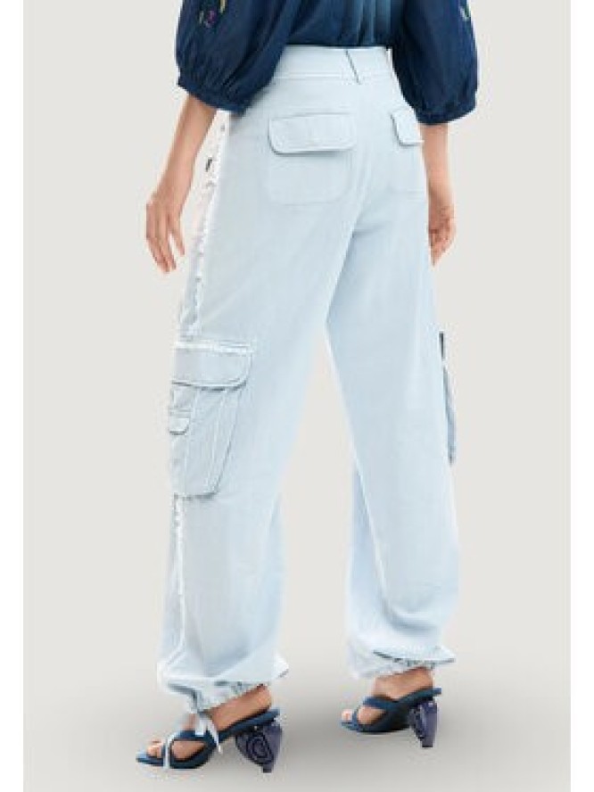 Desigual Spodnie materiałowe 26SWPW25 Niebieski Regular Fit