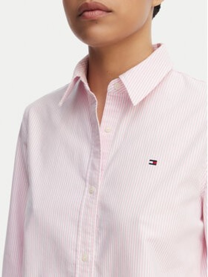 Tommy Hilfiger Koszula Fit Flag Embroidery Oxford WW0WW46111 Różowy Regular Fit