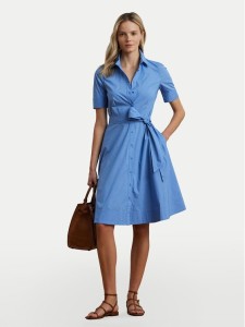 LAUREN RALPH LAUREN Sukienka koszulowa 200748950017 Niebieski Regular Fit