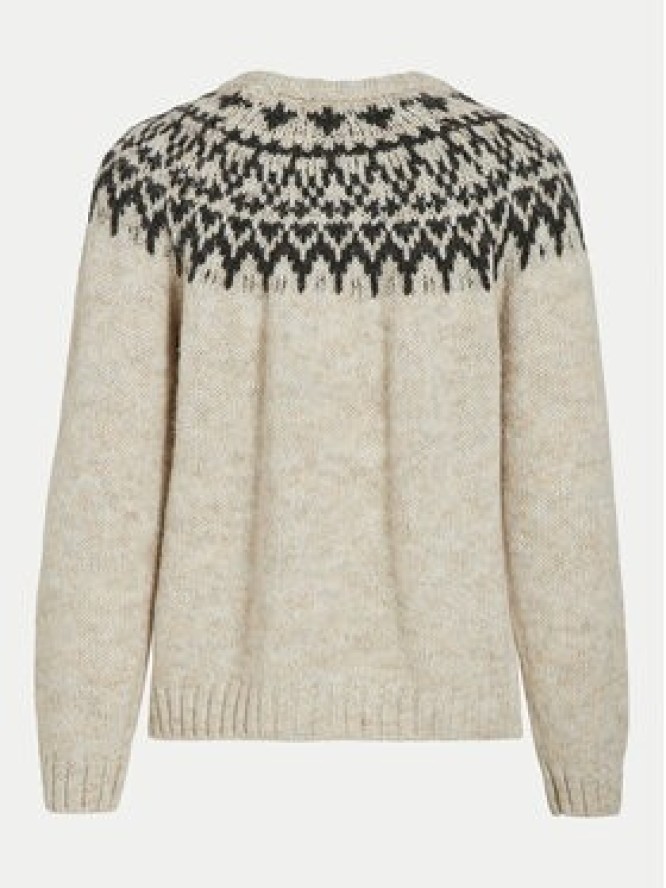 Vila Sweter Ejla 14098853 Beżowy Regular Fit