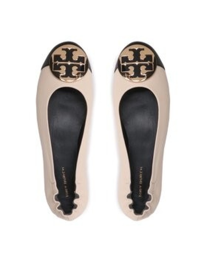 Tory Burch Baleriny Claire Cap Toe 148336 Beżowy