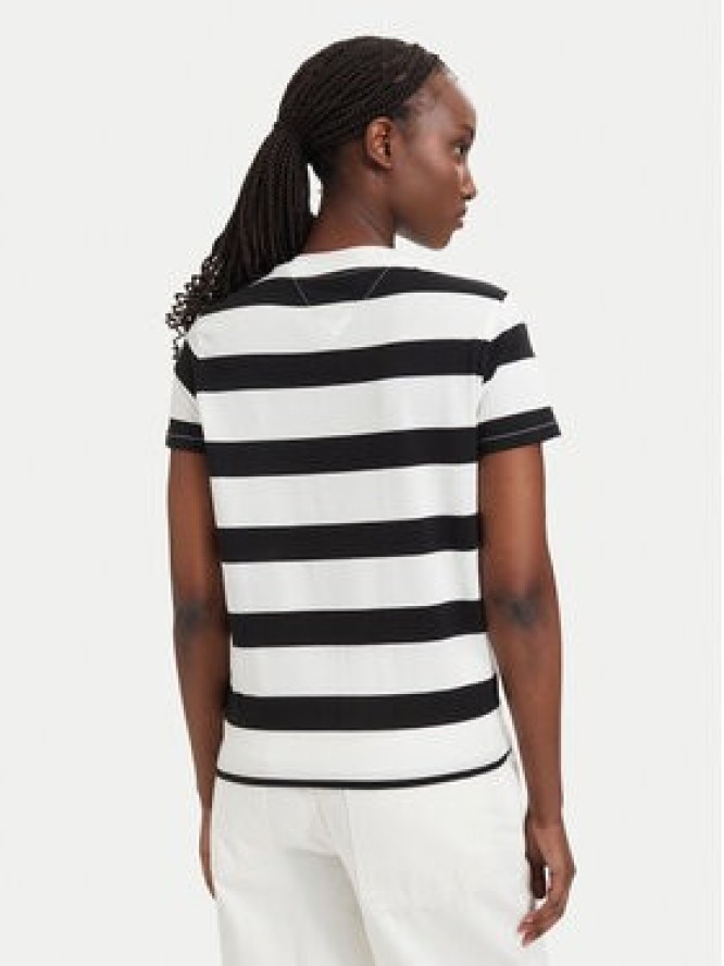 Tommy Jeans T-Shirt Flag DW0DW23801 Czarny Regular Fit