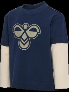 hummel Koszulka z długim rękawem hmlMINI LOOSE LAYER – luźny krój, kontrastowe