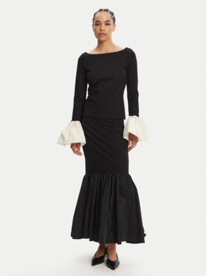 STAUD Spódnica maxi Hawthorne R25R6115PF Czarny Regular Fit