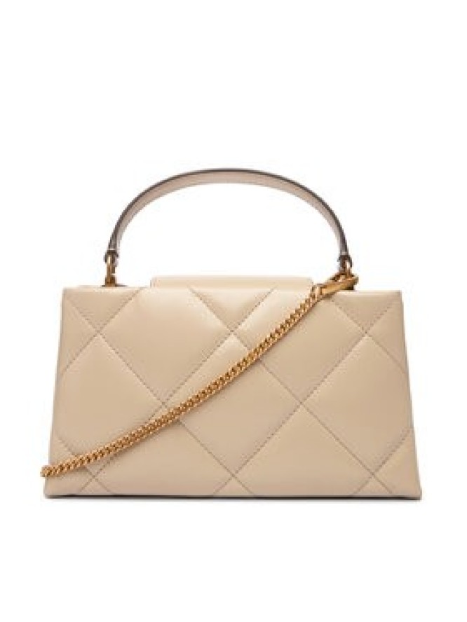 Tory Burch Torebka Kira Diamond Quilt East-West Top Handle 174999 Beżowy