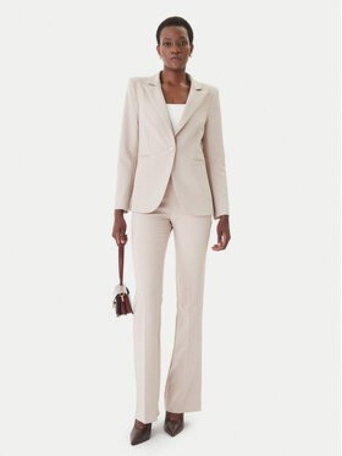 Rinascimento Marynarka CFC0127895003 Beżowy Slim Fit