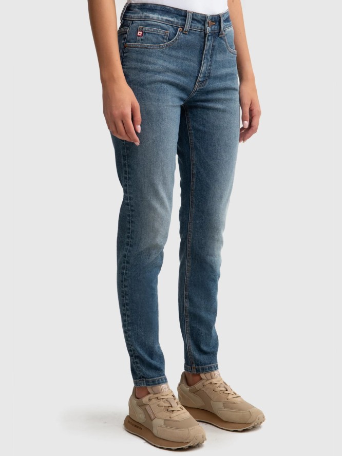 Jeansy damskie ciemnoniebieskie Maggie 494