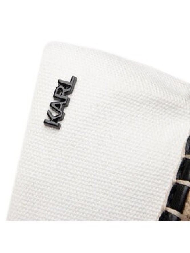 KARL LAGERFELD Espadryle KL80108 Biały