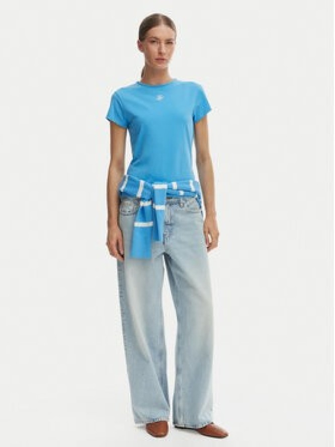 Tommy Hilfiger T-Shirt WW0WW48710 Niebieski Slim Fit