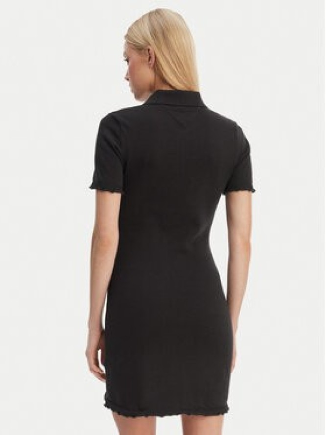 Tommy Jeans Sukienka codzienna Lettuce DW0DW22336 Czarny Slim Fit