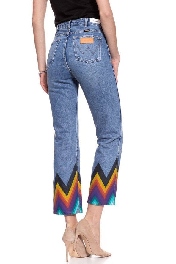 WRANGLER RETRO CROP STRAIGHT KABEL BLUE W27YER19K 112128213