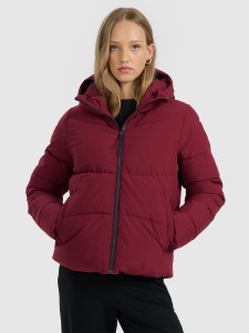 4F Kurtka puchowa z wypełnieniem syntetycznym damska - czerwona M