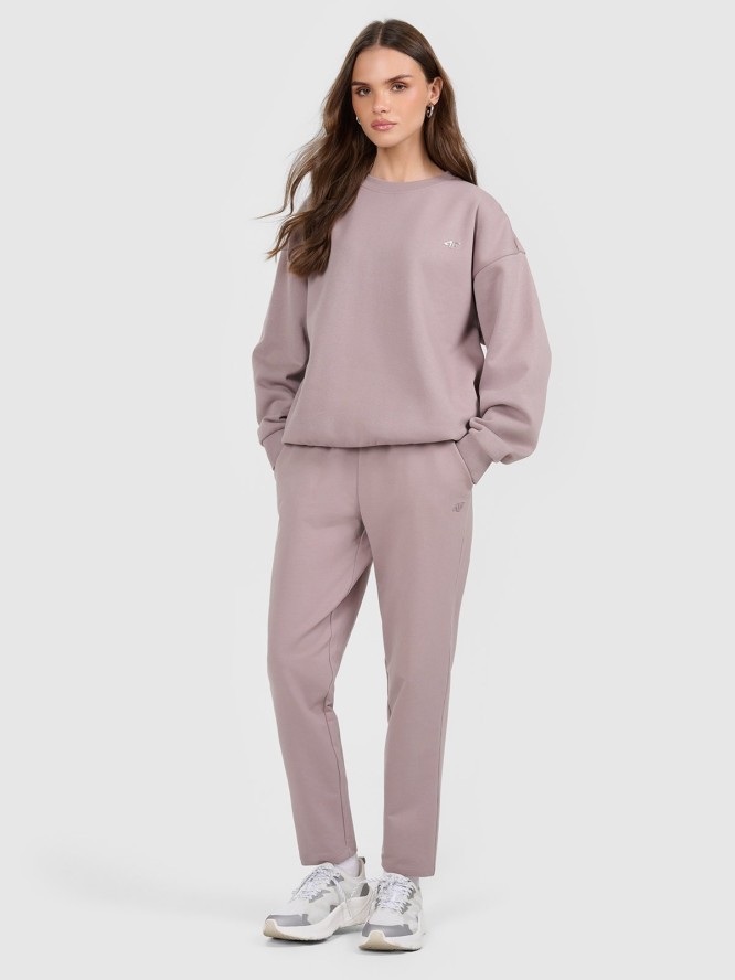 4F Spodnie dresowe damskie - beżowe XL