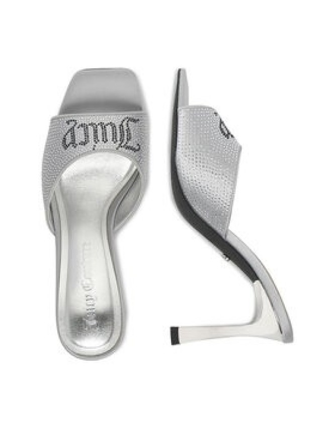 Juicy Couture Klapki CEO-259-29-06 Srebrny
