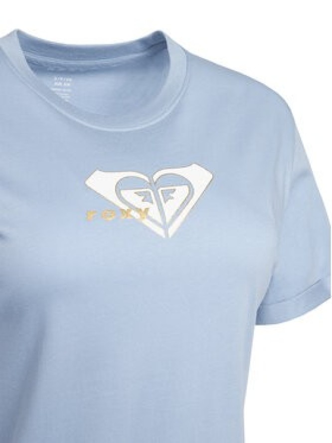 Roxy T-Shirt Oceanregular ERJZT06078 Niebieski Regular Fit