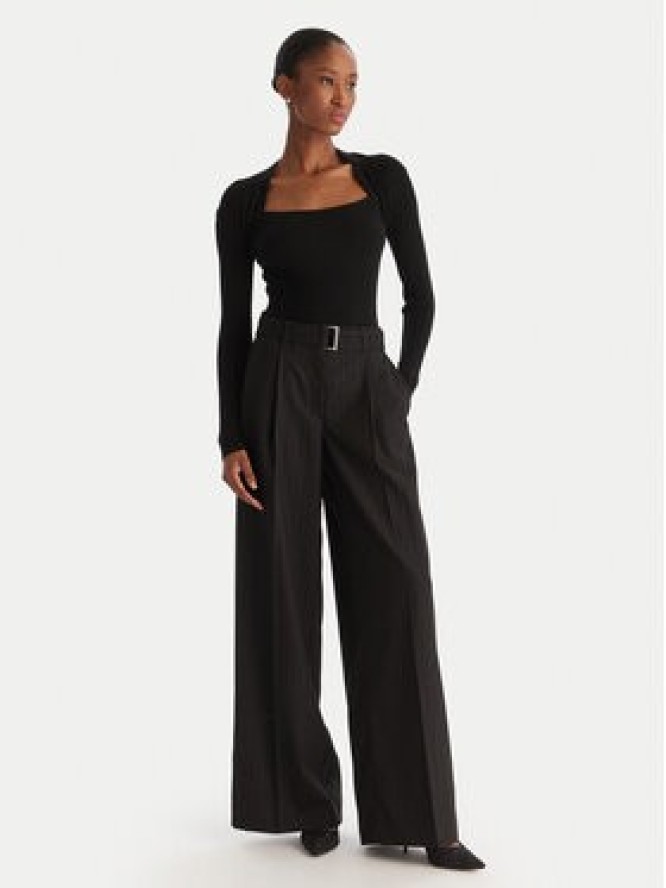 ACCESS FASHION Sweter 54-8048 Czarny Slim Fit