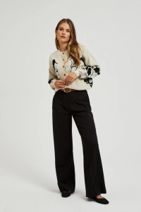 Spodnie z szerokimi nogawkami czarne